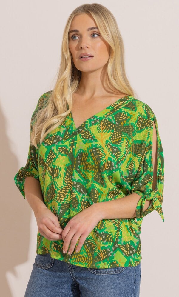 Botanical Print Top