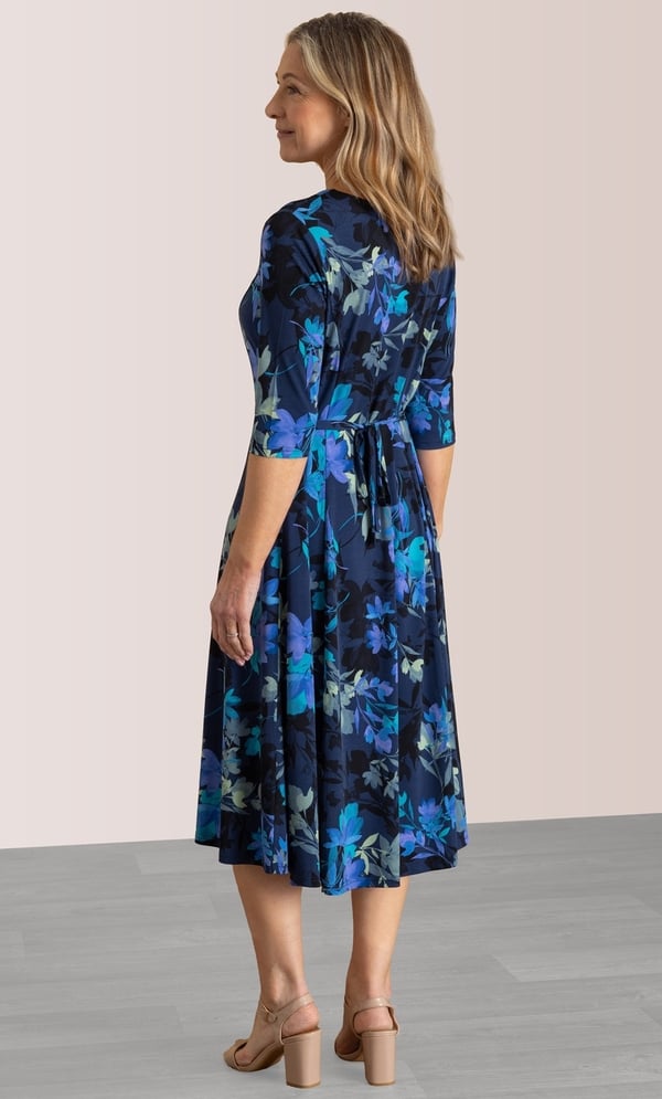 Anna Rose Floral Print Shirt Dress
