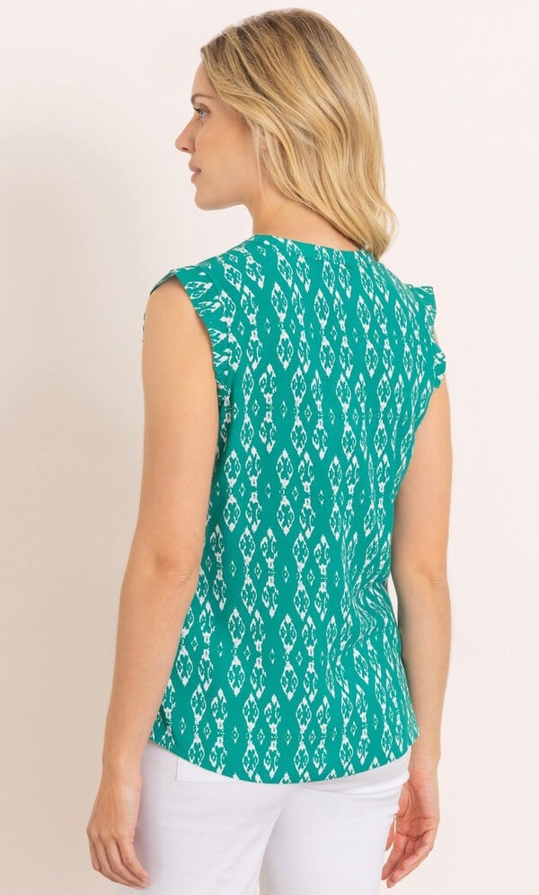 Sleeveless Printed Top