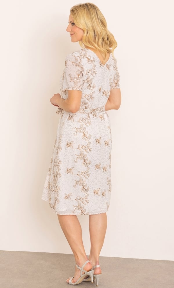 Embellished Short Sleeve Dress