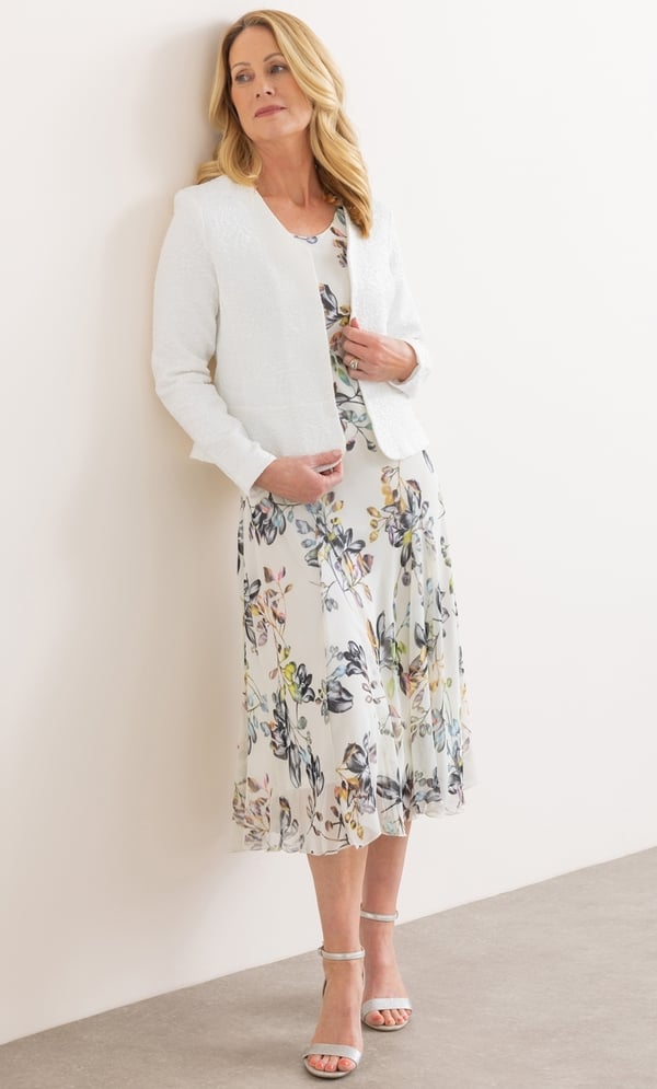Anna Rose Jacquard Peplum Jacket
