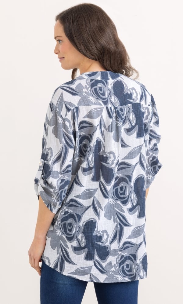 Printed Relaxed Fit Cotton Top