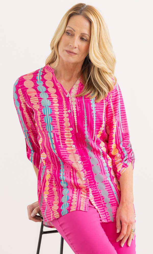 Anna Rose Circle Printed Blouse