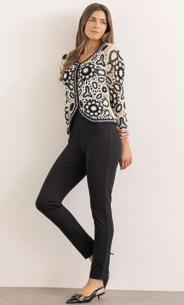 Ponte Pull On Slim Leg Trousers