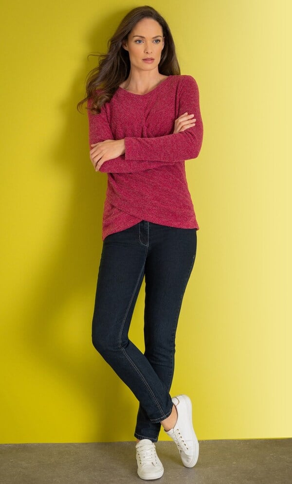 Wrap Front Knitted Top