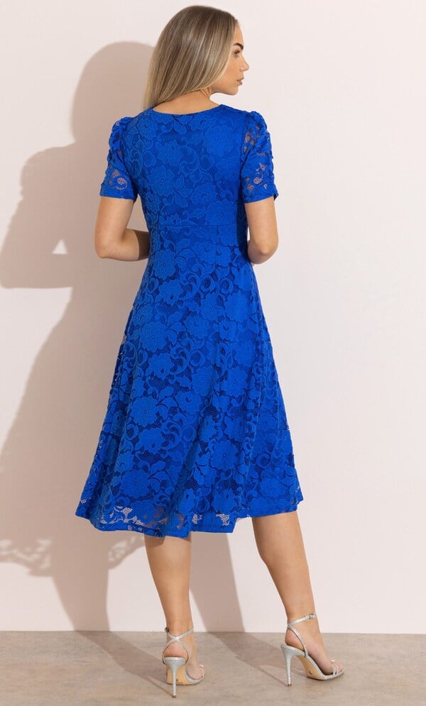 Floral Lace Midi Dress