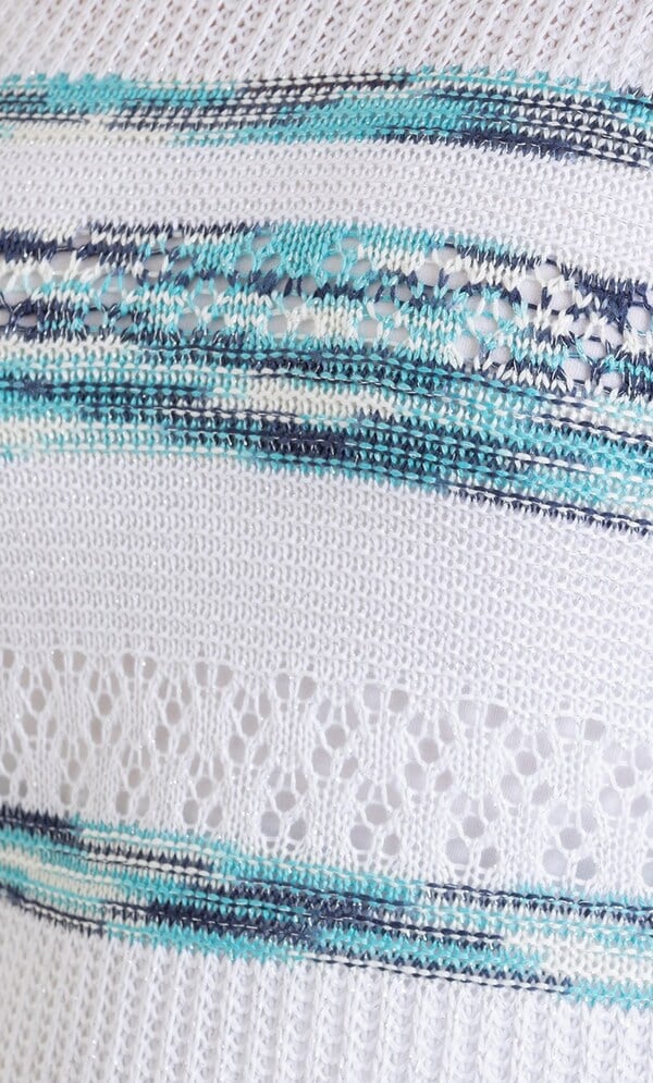 Anna Rose Lightweight Shimmer Knit Top