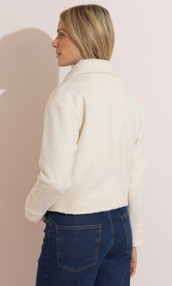 Boucle Zip Up Jacket