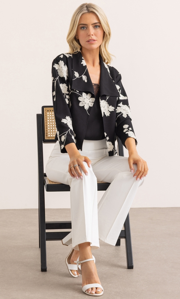 Embroidered Edge To Edge Jacket