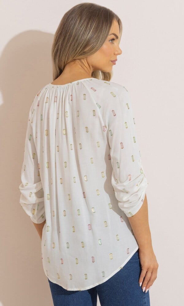 Shimmer Strap Top (white) main image 1