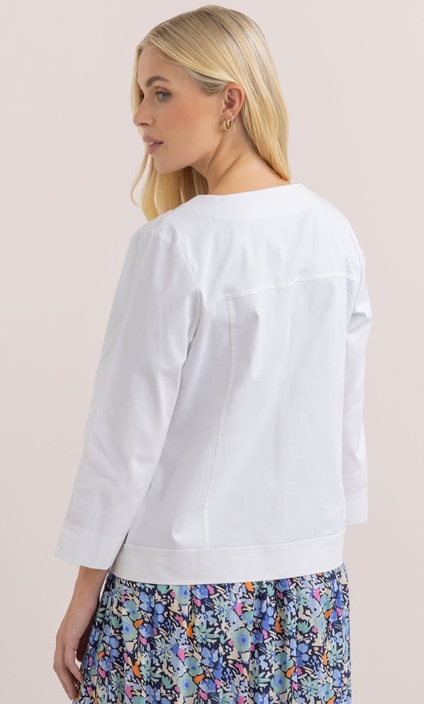 Embellished Cotton Blend Jacket
