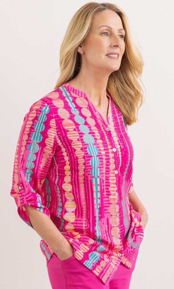 Anna Rose Circle Printed Blouse