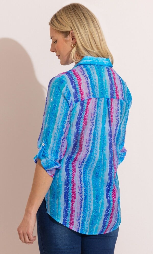 Anna Rose Embellished Printed Top
