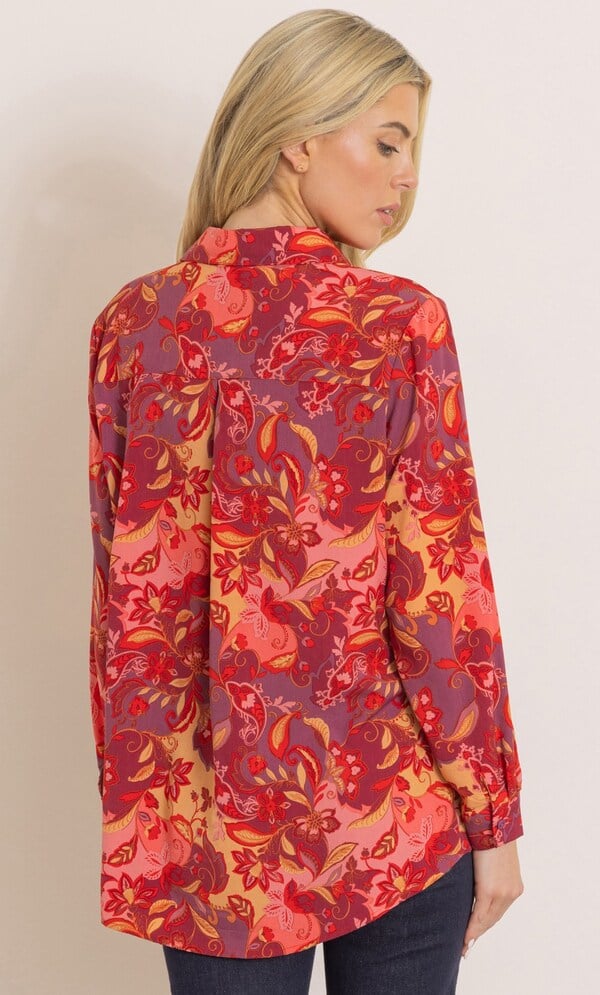 Paisley Printed Long Sleeve Shirt