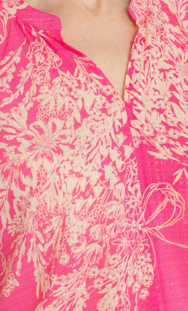 Anna Rose Garden Printed Top