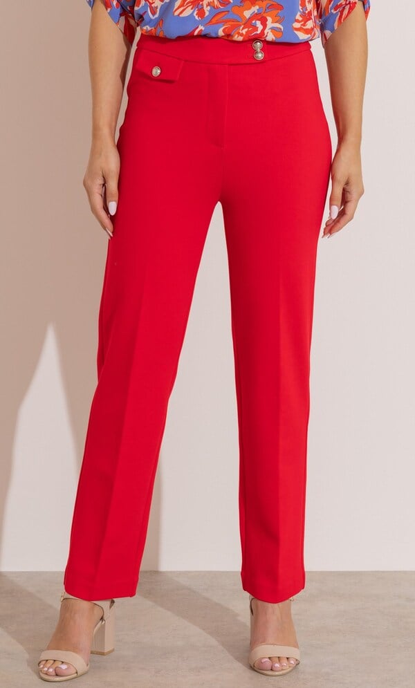 Ponte Straight Leg Trousers