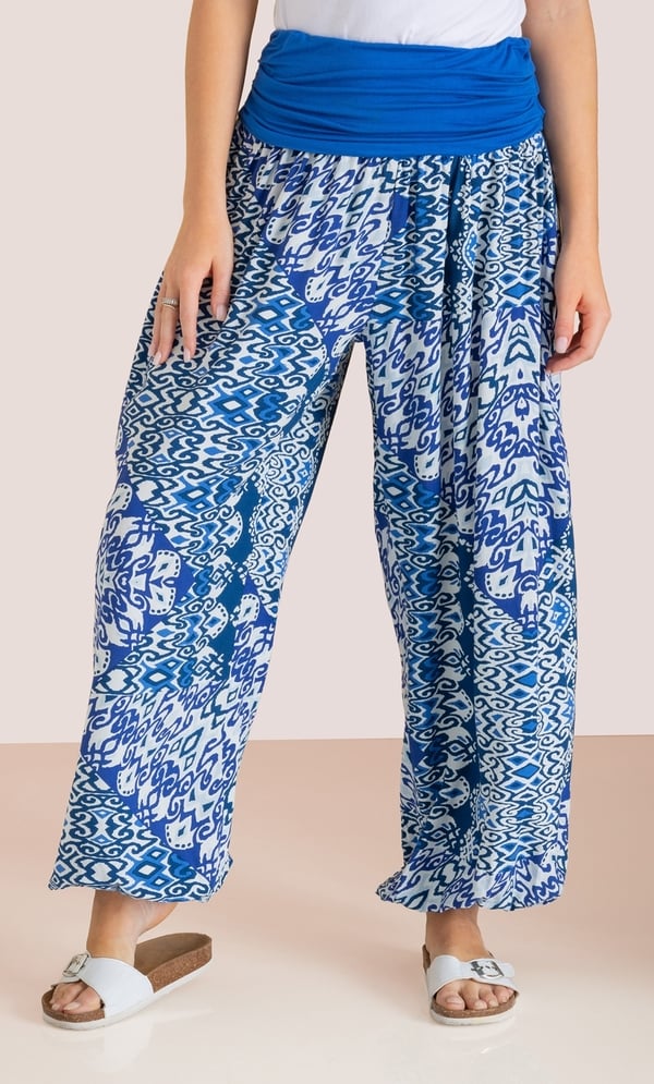 Printed Balloon Trousers