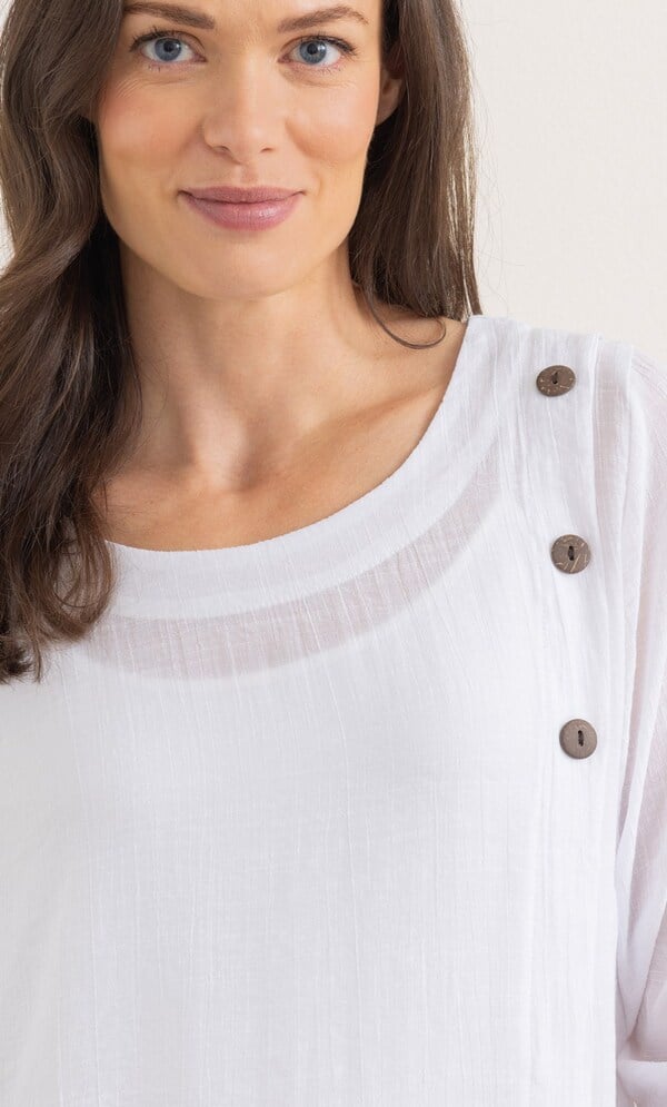 Button Detail Tunic Top