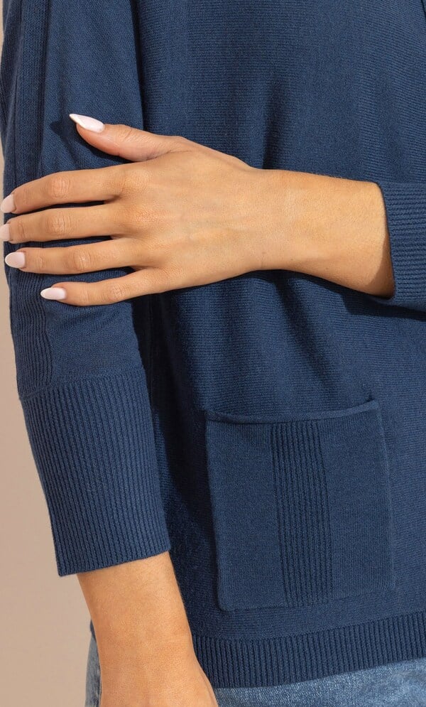 Batwing Knitted Jumper