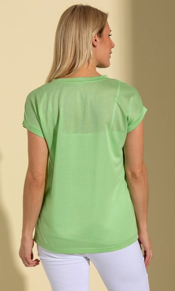 Embellished Jersey Top