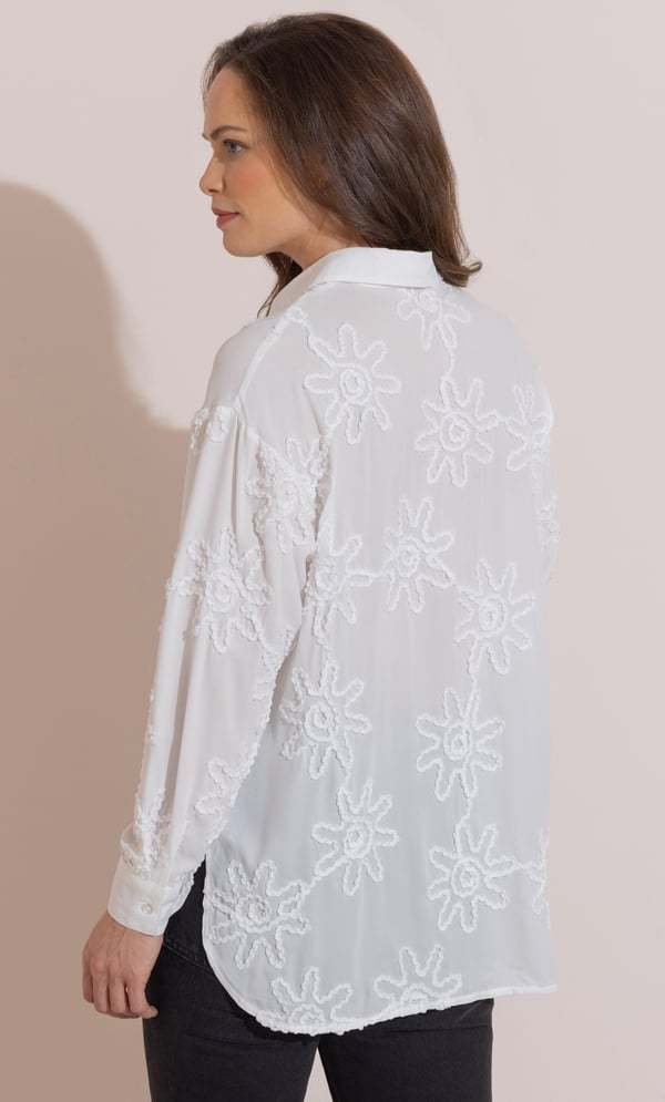 Embroidered Oversized Shirt