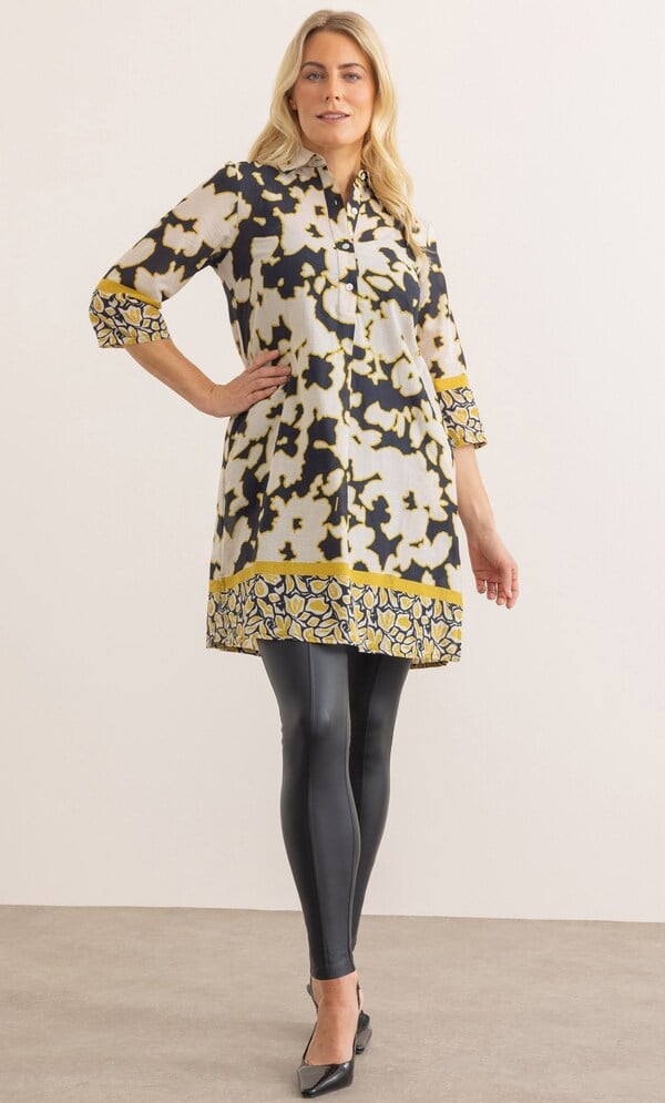 Printed Cotton Tunic Top