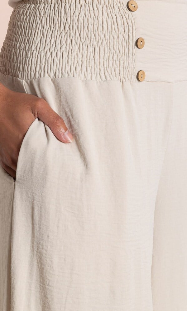 Pull On Wide Leg Trousers
