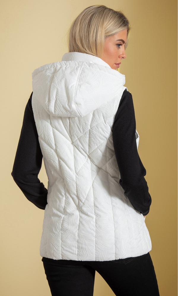 Flocked Padded Gilet