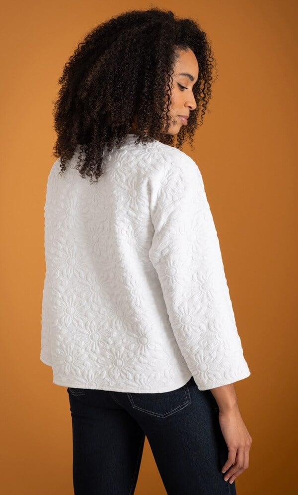 Floral Quilted Boxy Jacket