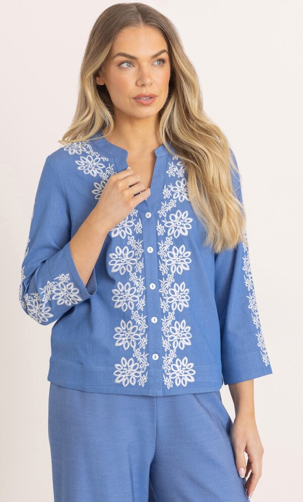 Embroidered Lightweight Jacket
