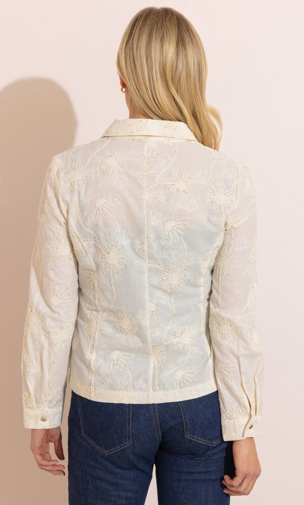 Anna Rose Embellished Floral Embroidered Jacket