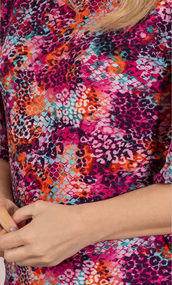 Multi Print Top With Side Ties