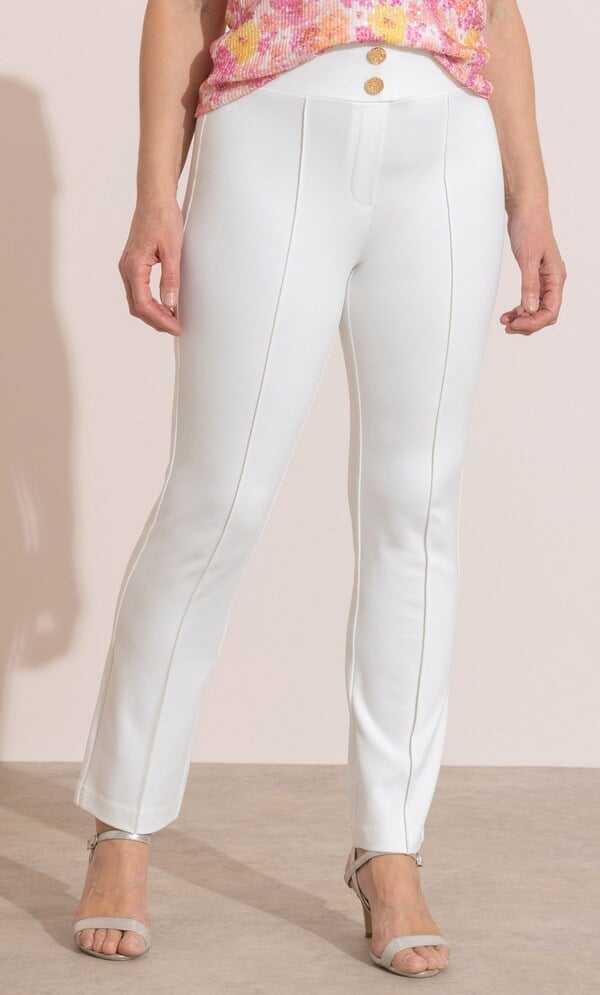 Anna Rose Straight Leg Ponte Trousers