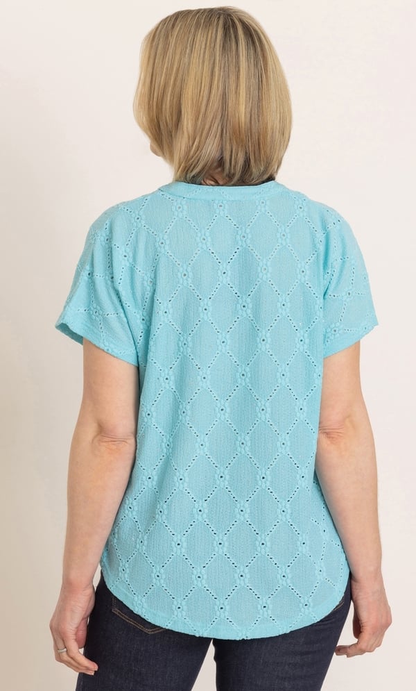Anna Rose Embellished Textured Top