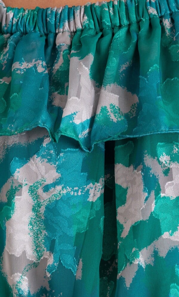 Burnout Ruffle Dress