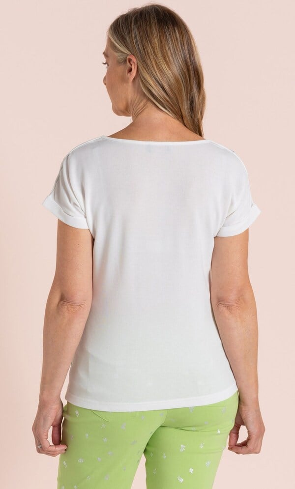 Anna Rose Textured Print Top