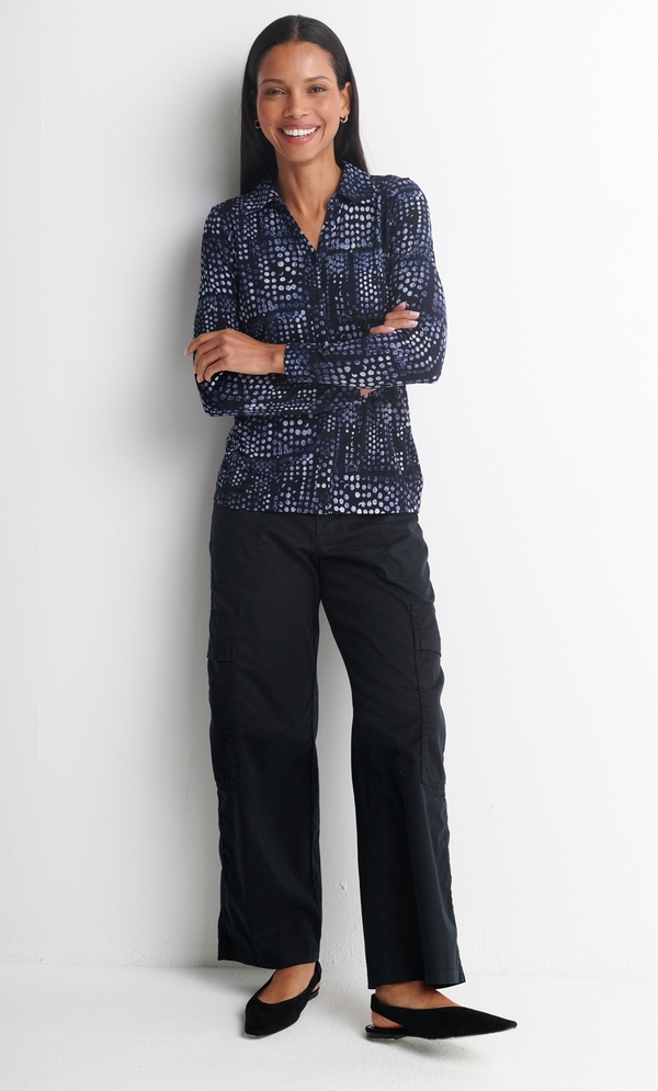 Anna Rose Spot Printed Blouse
