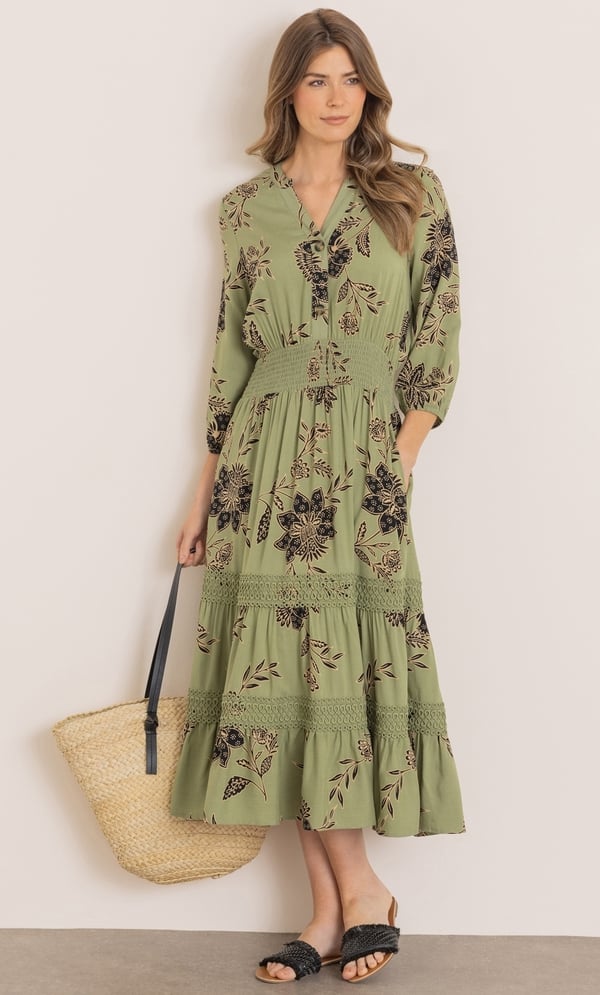 Floral Print Midi Dress