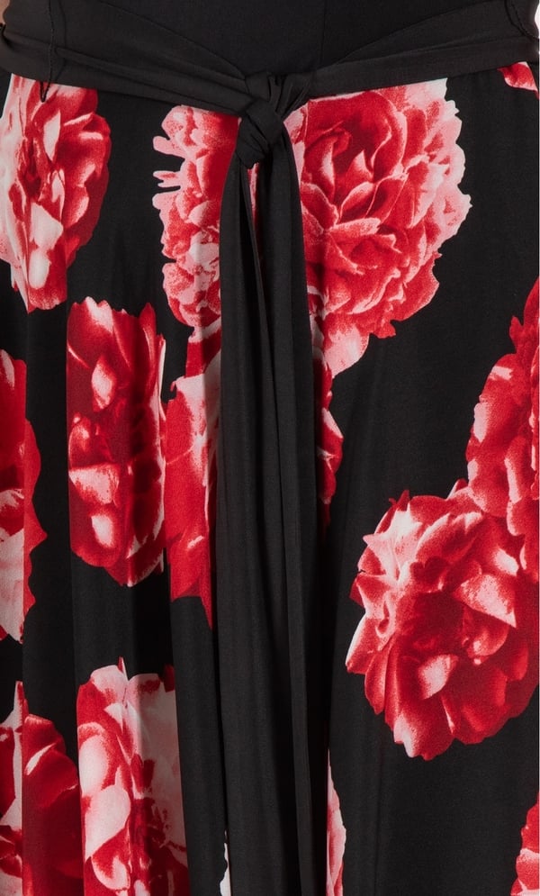 Floral Print Sleeveless Maxi Dress