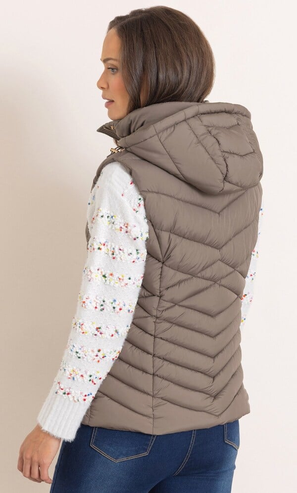 Hooded Quilted Gilet