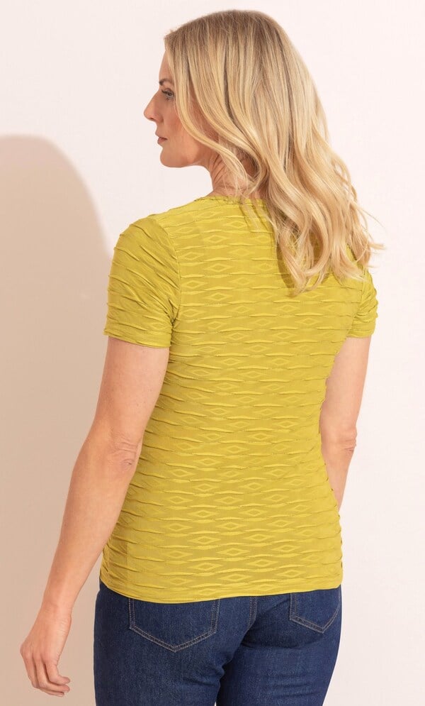 Anna Rose Diamond Wave Shimmer Top