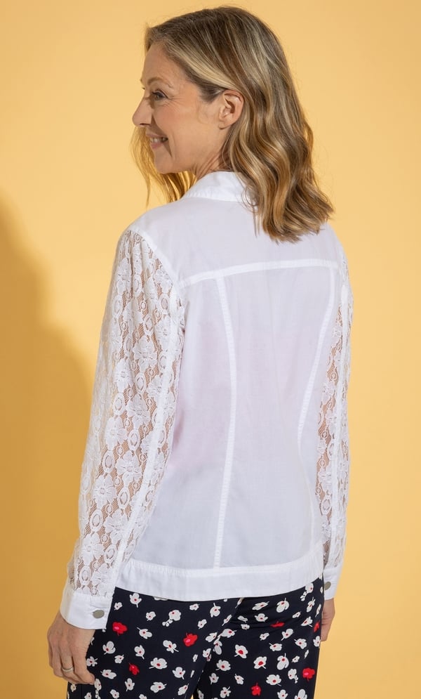 Anna Rose Lace Sleeve Jacket