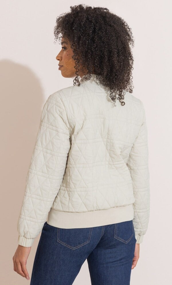 Quilted Bomber Jacket