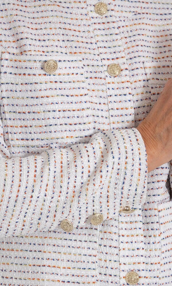 Anna Rose Textured Button Jacket
