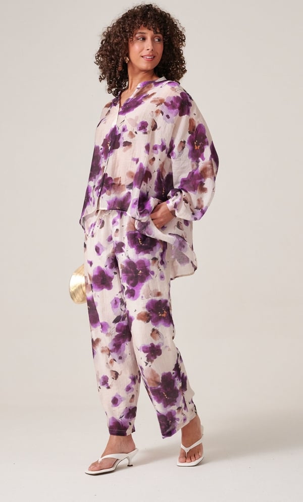 Floral Printed Loose Fit Shirt