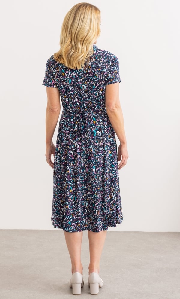 Anna Rose Printed Jersey Dress