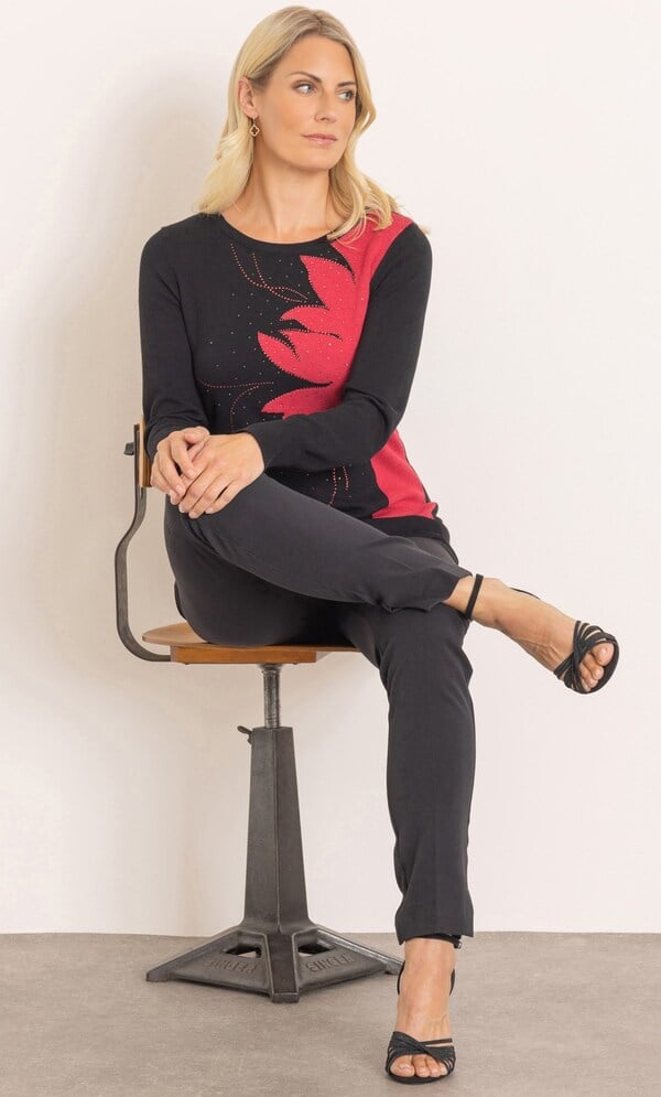 Embellished Knitted Top