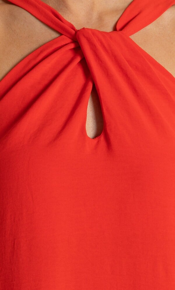 Twist Front Maxi Dress