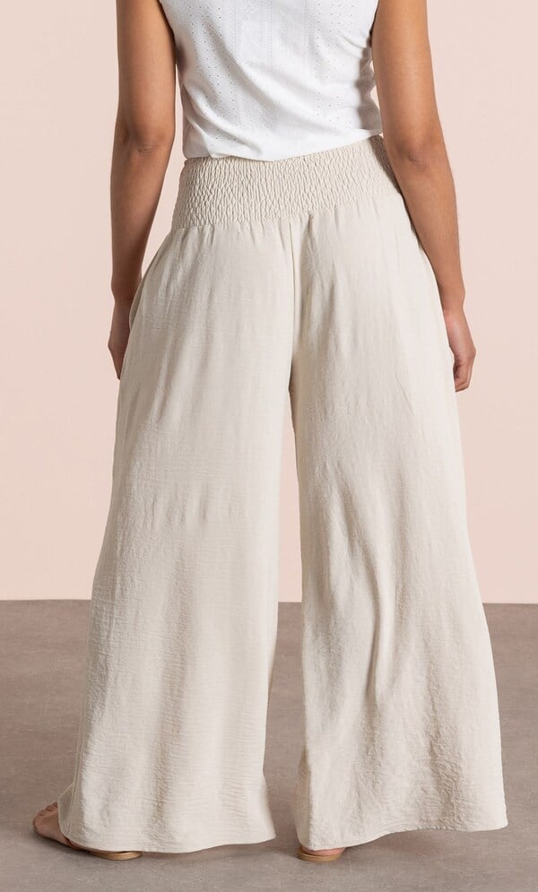 Pull On Wide Leg Trousers