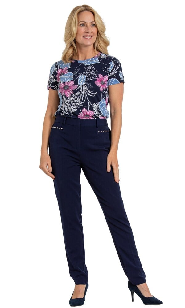 Anna Rose Slim Leg Trousers 27 Inch